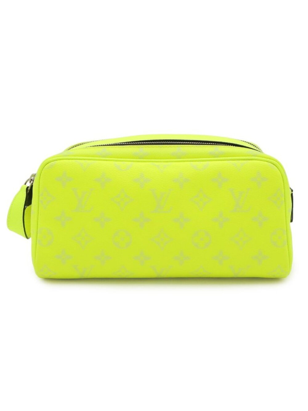 Louis Vuitton Taigarama Dopp Kit Clutch Handbag Yellow